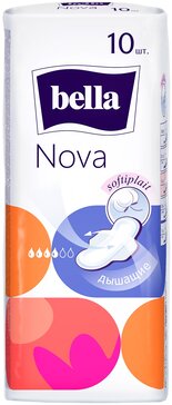 Bella прокладки 10 шт nova softiplait air