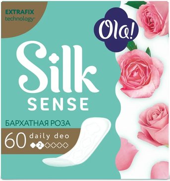 Ola! silk sense прокладки ежедневные daily deo 60 шт бархатная роза