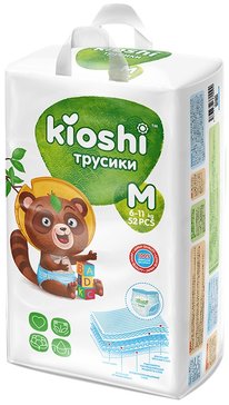 Kioshi Трусики р.M (6-11 кг) 52 шт