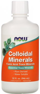 NOW Colloidal Minerals, Коллоидные Минералы 946 мл