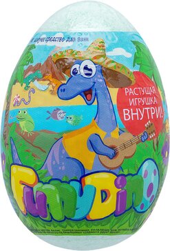 Лаборатория катрин шар бурлящий (яйцо) для ванн 130г funny dino 469334 с растущим динозавром