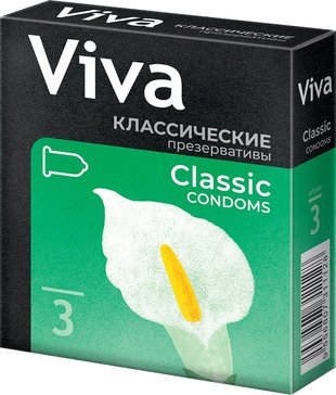 Viva презервативы 3 шт классические