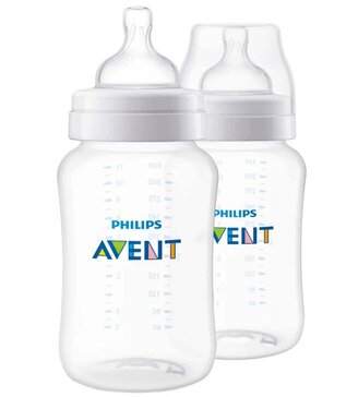 Avent Anti-colic Бутылочка полипропиленовая, с силиконовой соской, 3 мес+ 330 мл 2 шт SCF816/27