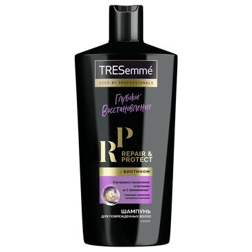 TRESemme восстанавливающий шампунь Repair & Protect, уменьшает ломкость 650 мл