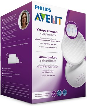 Одноразовые вкладыши для бюстгальтера Philips Avent SCF254 100 шт