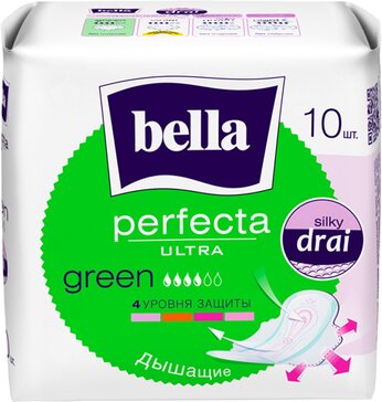 Bella perfecta ultra прокладки супертонкие 10 шт green