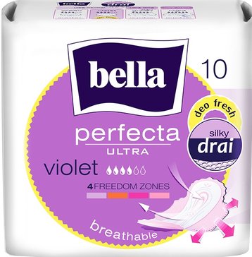 Bella perfecta ultra прокладки супертонкие violet deo fresh 10 шт