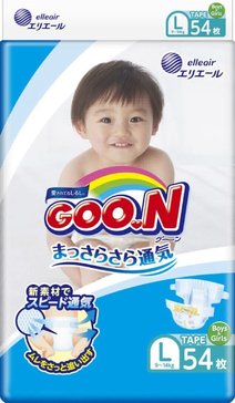 Goon подгузники р.l 9-14кг 54 шт