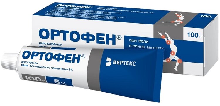 Ортофен гель 5% 100 г