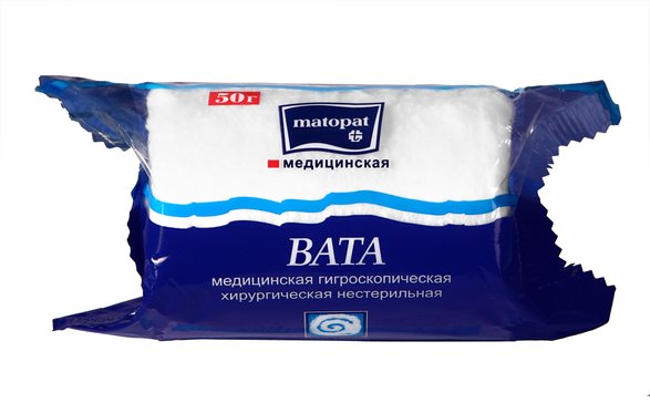 Matopat Вата хирургическая нестерильная 50 г