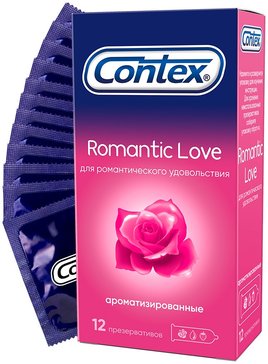 Презервативы Contex Romantic Love ароматизированные 12 шт