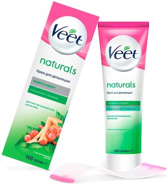 Veet Naturals Крем для депиляции с маслом виноградной косточки 100 мл