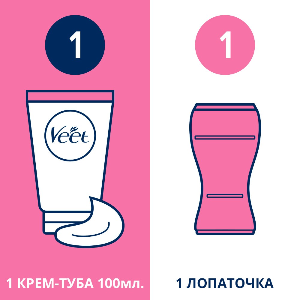 Купить Veet Naturals Крем для депиляции с маслом виноградной косточки 100  млпо выгодной цене в ближайшей аптеке в городе Пермь. Цена, инструкция на  лекарство, препарат