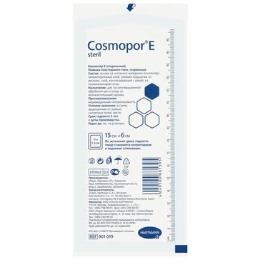 Cosmopor E Повязка-пластырь на рану 15 см х 6 см 1 шт стерильная, самоклеящаяся