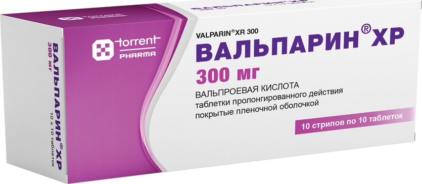 Вальпарин хр таб п/об пленочной пролонг. 300мг 100 шт