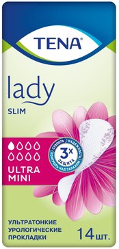 TENA Lady Slim Ultra Mini прокладки урологические 14 шт