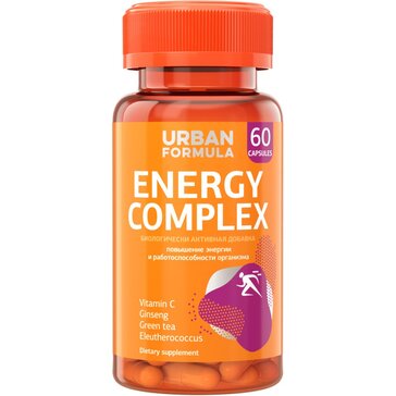 Urban Formula Комплекс для энергии с женьшенем Energy Complex капс 60 шт