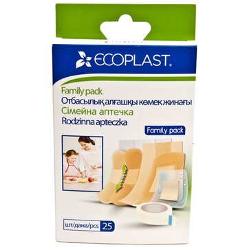 Набор пластырей Family pack 25 шт Ecoplast 