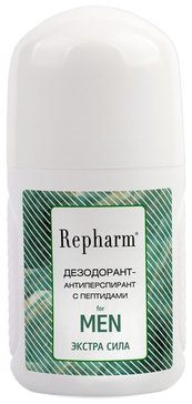 Дезодорант-антиперспирант Repharm for men ЭКСТРА СИЛА с пептидами 80 мл