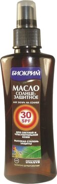 Биокрим масло солнцезащитное spf30 150мл /1+1/промо