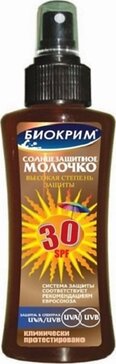 Биокрим молочко солнцезащитное spf30 150мл +распылитель /1+1/промо