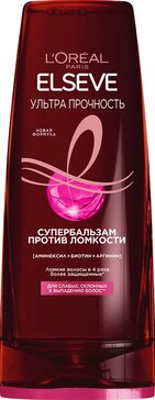 LOREAL Paris Elseve Ультра прочность Супербальзам против ломкости волос 400 мл