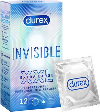 Презервативы Durex Invisible XXL 12 шт