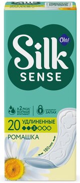 Прокладки ежедневные Ola! Silk Sense DAILY DEO LARGE, аромат Ромашка 20 шт