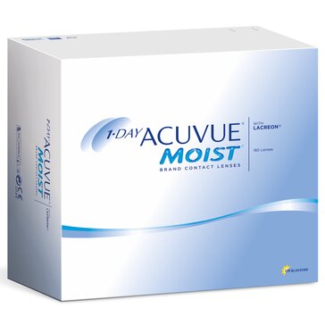 Линзы контактные 1-DAY ACUVUE MOIST, D: -5.5, BC: 8.5, 180 шт