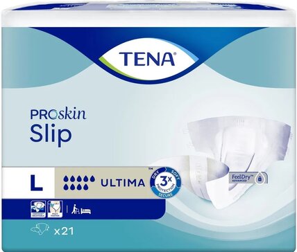 Tena Proskin Slip Ultima Подгузники для взрослых р.L 21 шт