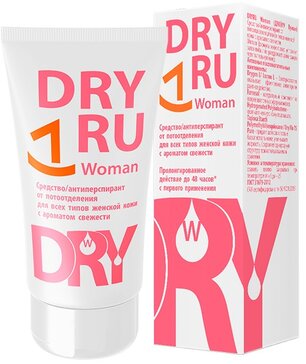 DRYRU (ДРАЙ РУ) Woman средство от потоотделения для всех типов женской кожи с ароматом свежести крем 50 мл