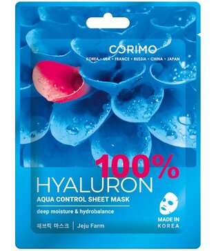 Corimo Маска тканевая для лица Акваконтроль 100% hyaluron 1 шт