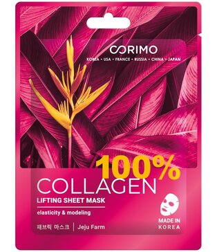 Corimo Маска тканевая для лица Лифтинг 100% collagen 1 шт