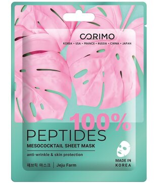 Corimo Маска тканевая для лица Мезококтейль 100% peptides 1 шт