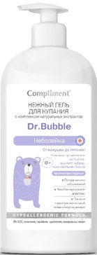 Compliment dr.bubble 0+ нежный гель для купания 400мл неболейка