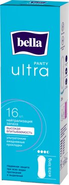 Bella прокладки ежедневные panty ultra extra long 16 шт