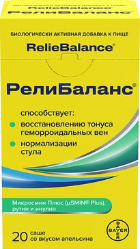 РелиБаланс суспензия со вкусом апельсина 10 мл саше 20 шт 