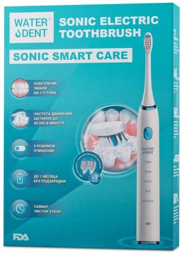 Зубная щетка электрическая WATERDENT SONIC SMART CARE