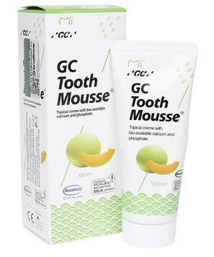 GC Tooth Mousse Тус Мусс Зубной гель для восстановления и укрепления эмали, дыня, 40 г