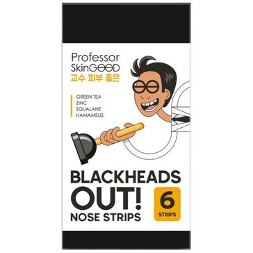 Professor SkinGOOD Полоски для носа Blackheads Out 6 шт