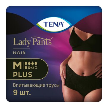 Tena lady подгузники-трусы пантс плюс р.m 9 шт