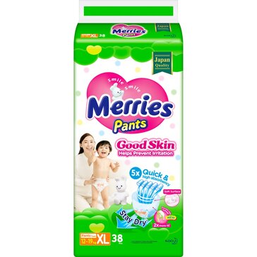 Merries Good Skin Трусики р.XL (12-19 кг) 38 шт