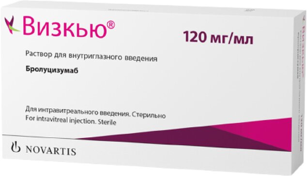 Визкью раствор для внутриглазного введения 120 мг/мл 0,23 мл фл 1 шт 