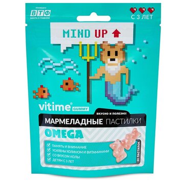 VITime Мармеладные пастилки Омега со вкусом колы 30 шт Витайм Гамми