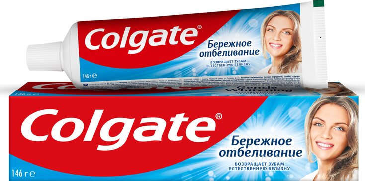 Colgate паста зубная 100 мл бережное отбеливание