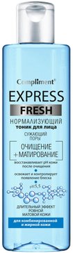 Compliment тоник для лица нормализующий  250мл сужающий поры экспресс fresh