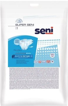 Seni super air подгузники взр. 1 шт extra large/4 пояс 130-170см