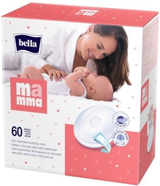 Bella mamma вкладыши для бюстгальтера лактационные с липучкой 60 шт