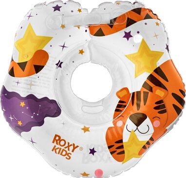 Roxy-kids круг на шею для купания малышей tiger star rn-009 0218