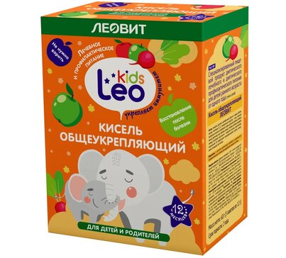 Леовит Leo Kids Кисель детский общеукрепляющий пак 5 шт